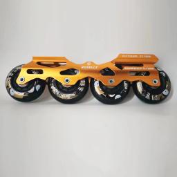 Base de patins 231 243mm, estrutura de patins 80 76 72 mm 85a, rodas e rolamentos pu para patinação deslizante de slalom em linha para patins adultos e crianças - Image 3