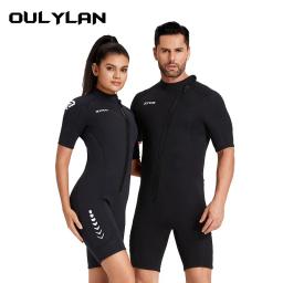Terno de mergulho livre para homens e mulheres, traje de neoprene aquecido, manga curta, surf, mergulho, roupa de banho, novo, 3mm - Image 2