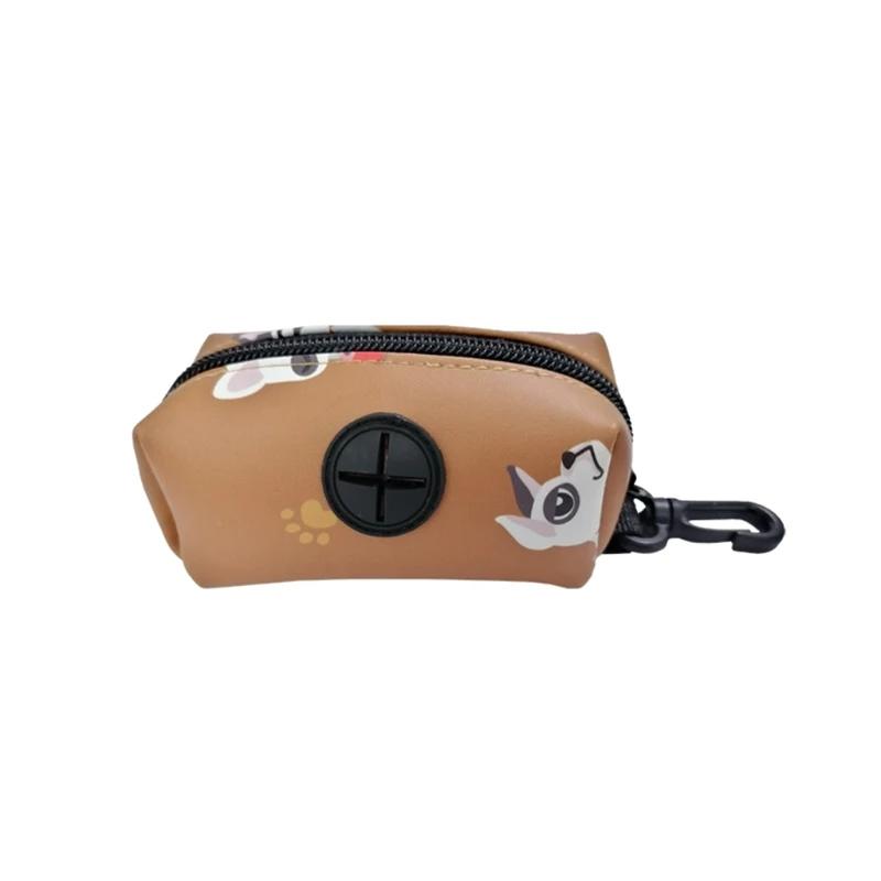 Sacos lixo para animais estimação, dispensador sacos cocô, suporte para coleira cachorro, sólido e portátil - Image 1