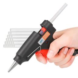 70w pistola de cola de derretimento quente mini armas industriais com 7mm cola varas temperatura calor thermo ferramenta reparo elétrico para diy artesanato artes - Image 1