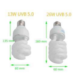 Cálcio Suplemento Lâmpada para Répteis, Lâmpada de Aquecimento, Luz, Economia de Energia, Terrário, Lagarto, UVB5.0, 13W, 26W, E27, UVB5.0, UVB10.0 - Image 5