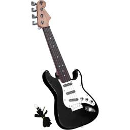 Brinquedo de guitarra elétrica para crianças, 4 cordas, Instrumentos musicais para crianças, Instrumento eletrônico portátil, 17in, venda quente - Image 1