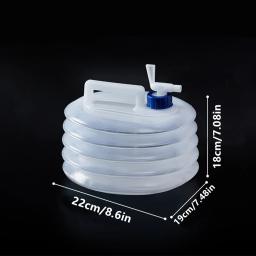 Portátil 5/10l /15l ao ar livre dobrável beber carro saco de água transportadora recipiente acampamento ao ar livre caminhadas piquenique emergc - Image 2