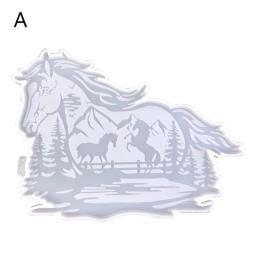 O ornamento resina flexível molda o molde silicone forma cavalo para elaborar a decoração da parede - Image 5