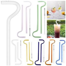 Anti Rugas Beber Palha com Escova de Limpeza, Flauta Estilo Design, Sem Rugas Palhas para Eliminar Lip Vincar - Image 1