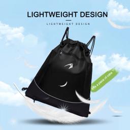 Mochila portátil de cordão para homens Conveniente Gym Bag Saco de futebol leve Saco de basquete de grande capacidade Acessórios de ginástica - Image 3