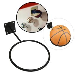 1 pçs fixado na parede bola titular rack de exibição suporte de bola para futebol vôlei preto casa para crianças adultos amantes da bola - Image 6