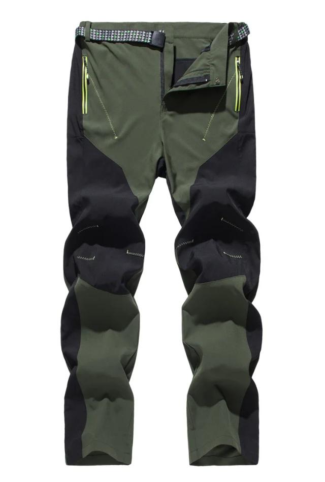 Calças Elásticas Masculinas Impermeáveis para Aventura: Secagem Rápida para Caminhadas, Trekking, Escalada e Ciclismo no Verão