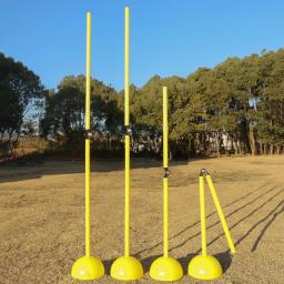 2 pçs haste de treinamento de futebol ferramenta prática agilidade obstáculo treinamento broca equipamentos sinal dobrável seguro aids suprimentos abs - Image 4