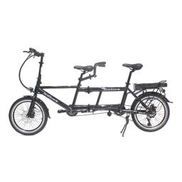 Bicicleta elétrica dobrável com bateria oculta, ebike para família, 2 pessoas, bicicletas em tandem pedal para adultos - Image 1