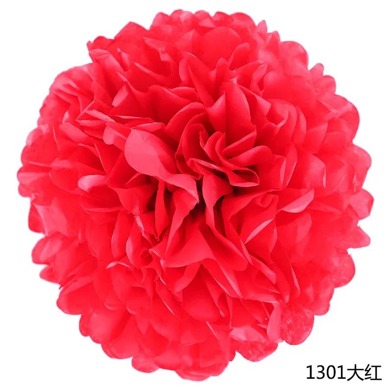 Papel Tissue Pom Poms Flower Ball, Papel Craft para Baby Shower, Aniversário, Casamento, Decorações de Casa, DIY, 10 ", 25 cm - Image 1