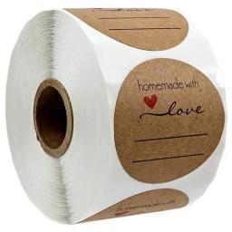 Obrigado Etiqueta Adesivos, Papel Kraft Flores, Pacote De Cartão De Presente, Embrulho Da Festa, Cozimento Presente Pequeno Negócio, Selagem Adesivos, 5cm - Image 6