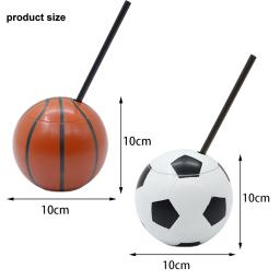 Futebol Ball Cup com canudos e tampas, Copo reutilizável, Copa do esporte infantil, Tema de futebol, Fontes do partido de aniversário, Meninos Presentes Favor, 4-30Pcs - Image 6