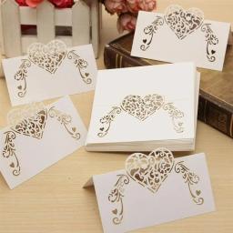 Nome Lugar Cartões para a Decoração Da Mesa, Decoração Da Mesa Do Casamento, Mensagem Cartão, Fontes Do Partido, 50PCs - Image 4