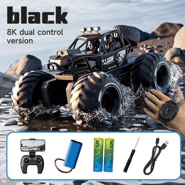 Y10 Anfíbio RC Crawler 4WD 50 Minutos de Execução Câmera HD