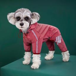 Roupas impermeáveis para animais de estimação, Raincoat para cachorros pequenos e médios, Hoodies para gatos, Raincoat reflexivo, Macacão Shih Tzu, Chihuahua Pug Rain Coats - Image 3