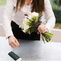 Arranjo Floral Fios De Ferro, Fio Florista DIY, Artesanato De Hule De Flores - Image 3
