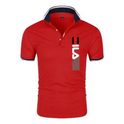 Camisa polo de manga curta bordada masculina, lapela antipillin, slim fit, moda casual de negócios, nova, verão, 2023 - Image 6
