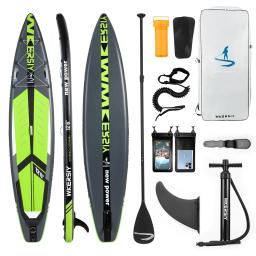 Prancha inflável de pé para jovens adultos, remo antiderrapante, beira-mar, praia, esqui aquático, esportes, prancha de surf - Image 1