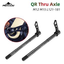 Motuv mtb liberação rápida através do eixo da bicicleta de estrada garfo dianteiro espetos cubo traseiro através do eixo 12x128/162 12x171/175/177 eixo da bicicleta - Image 1