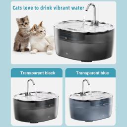 Dispensador de água de circulação automática para animais, fonte filtrada, tigela de bebedor mudo, grande capacidade, gato e cachorro, 3.2L - Image 2