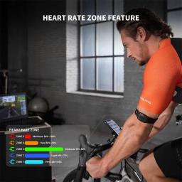 COOSPO HW9 Braçadeira Monitor de Freqüência Cardíaca com Zonas HR/Calorias Sensor HRM para Ciclismo Fitness BLE5.0 ANT + para Peloton,Zwift,Wahoo - Image 4