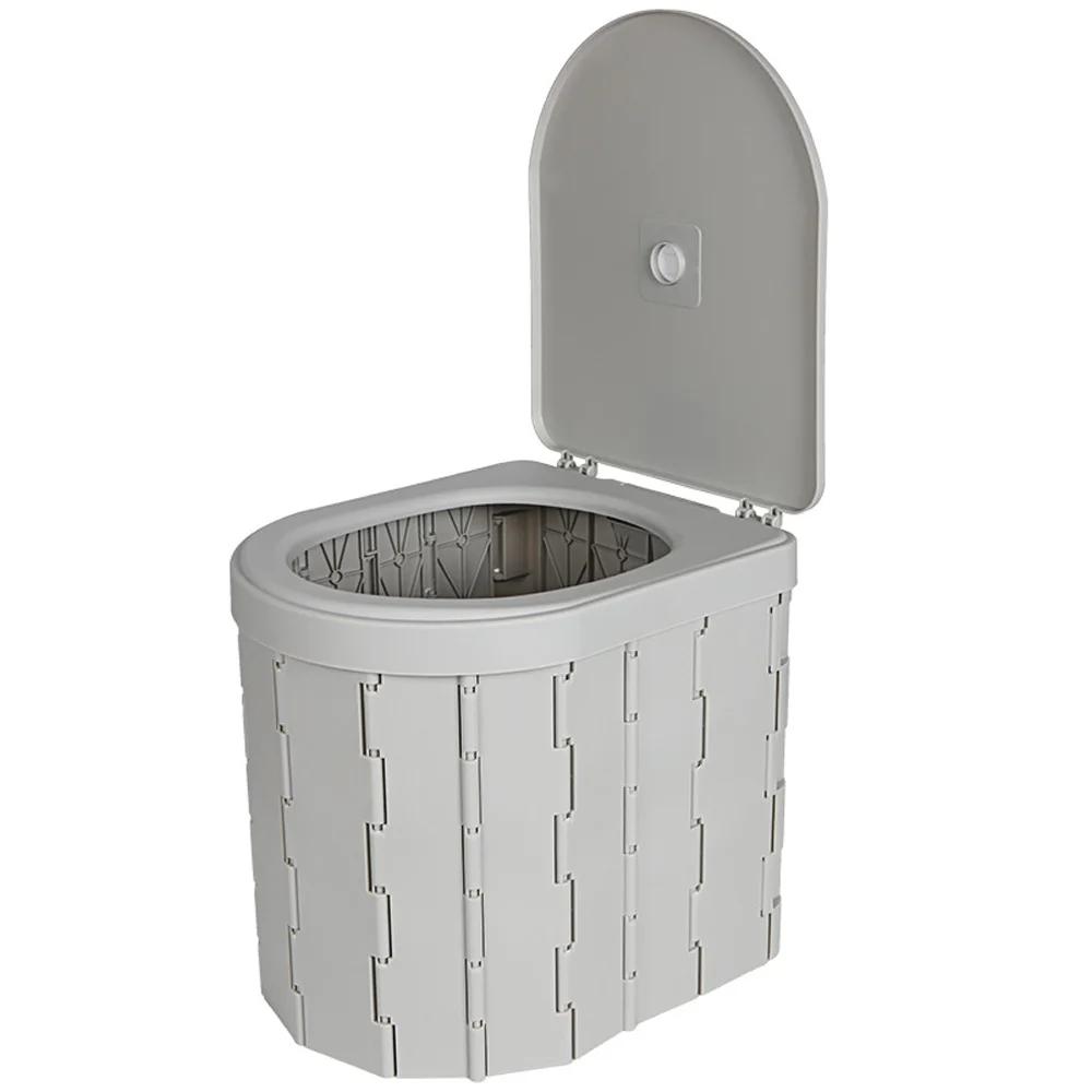 Banheiro portátil para acampar, Conveniente montado no carro, Banheiro dobrável para viagens, Potty portátil ao ar livre, à prova de odor e antiderrapante - Image 1