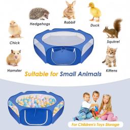 Cercadinho portátil com porta lateral, gaiola dobrável para animais, barraca para pintinho, cães, coelhos, hamster, exercício ao ar livre, pequeno animal, ao ar livre - Image 3