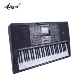 Aiersi-Piano Midi Digital com Música, Órgão Eletrônico, Teclado Elétrico, Instrumento Musical, 61 Teclas - Image 1
