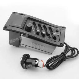 Profissional 4 Banda Guitarra Acústica Preamp, Amplificador Acessórios, EQ 7545R, Pickup, 6.5MM Saída - Image 5