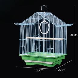 Pequena casa ao ar livre do pássaro com gaiolas, gaiola, brinquedos, produtos para animais, mochila, Hamster, Budgie, Jaula, Pajaro, RR50BN - Image 3