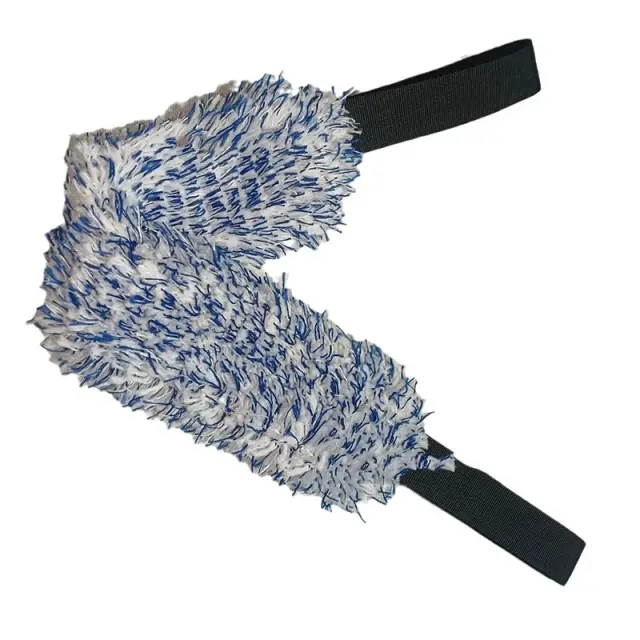 Toalha de Limpeza para Carros em Microfibra Dupla Face com Fita Tensionadora, Escova de Detalhe em Pelúcia e Ferramentas de Manutenção - 1 Peça