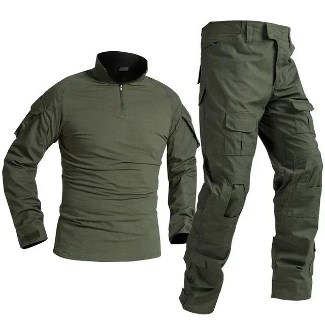 Uniformes táticos multicamadas do exército, camuflagem, camisa de caminhada, calças cargo, homens, conjuntos ao ar livre, equipamentos de caça, resistente ao desgaste - Image 1