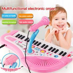 Novo 37 Teclas Teclado Eletrônico Piano para Crianças com Microfone Instrumento Musical Brinquedos Brinquedo Educativo Presente para Crianças Girl Boy - Image 4