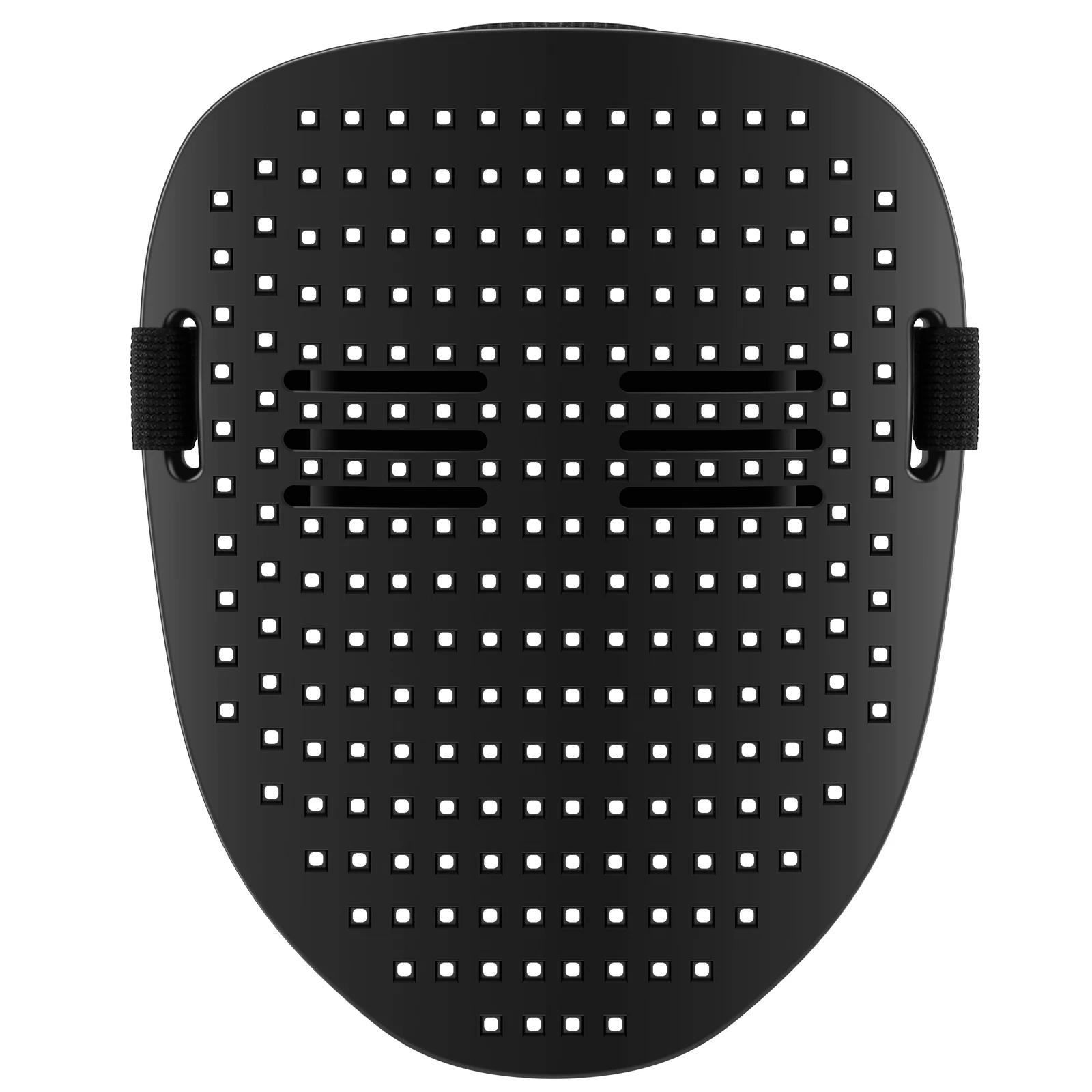 Máscara LED recarregável USB com detecção de gestos, máscara transformadora facial iluminada, alça ajustável para adultos - Image 1