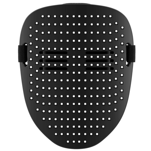 Máscara LED Recarregável USB com Detecção de Gestos e Alça Ajustável para Transformação Facial Iluminada para Adultos