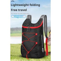Mochila dobrável e ultraleve dobrável ao ar livre, mochila embalável, anti-respingo, leve, viagens, esportes - Image 2