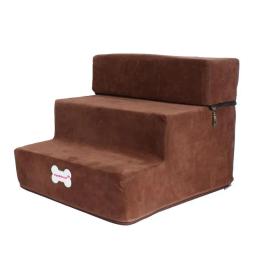 Escada de cama removível antiderrapante, escada de rampa para cães pequenos e gatos, suprimentos para cães, 3 passos, 30cm - Image 1