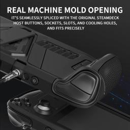 Estojo protetor à prova de choque para Steam Deck, Tampa TPU com Kickstand, Filme temperado com Rocker Caps - Image 3