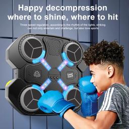 Música Boxing Machine para Adultos e Crianças, Bluetooth Boxing Wall Target, Sports Fitness Trainer, Home Exercício Response Training - Image 3