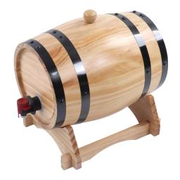 Barril De Carvalho De Vinho De Madeira, Ornamentos Decorativos Para Bar, Barril De Cerveja, Tap Dispenser, Brew, 5L - Image 2