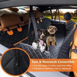 Dog Car Seat Cover Waterproof Pet Dog Carriers Travel Mat Hammock Para Small Medium Large Dogs Car Rear Back Seat Almofada de Segurança - Image 4