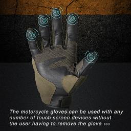 Luvas tácticas de ecrã táctil para homens, desporto, combate, paintball, airsoft, caça, tiro, ciclismo, antiderrapagem, equipamento de protecção - Image 5