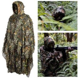 3D Ghillie Suit para Hunter, Roupas de camuflagem, Poncho Woodland para caça, Trajes de fotografia de vida selvagem - Image 1