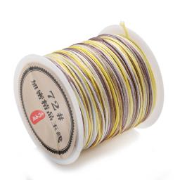 IYOE-Cabo De Nylon para Fazer Jóias, Cor Gradiente, Rosca Macramé, Corda para Pulseira, DIY Bordado Artesanato, Encantos Borla, 45m por Rolo, 0.8mm - Image 4