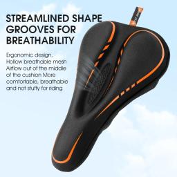 Almofada de gel de silicone biking-soft ocidental para assento de bicicleta, almofada respirável e antiderrapante para mtb e estrada - Image 2