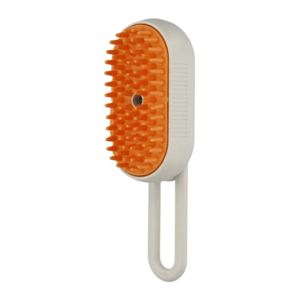 Pente elétrico do grooming do cão Spray de água do gato Pente de estimação do gatinho Depilação macia de silicone Escova de banho de gatos - Image 1