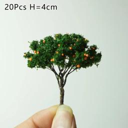 Micro árvores de paisagem para decoração, árvores modelo, trem, ferrovia, paisagem, diorama, árvore de escala, 7cm, modelo de construção, estrada, presente, 20pcs - Image 5