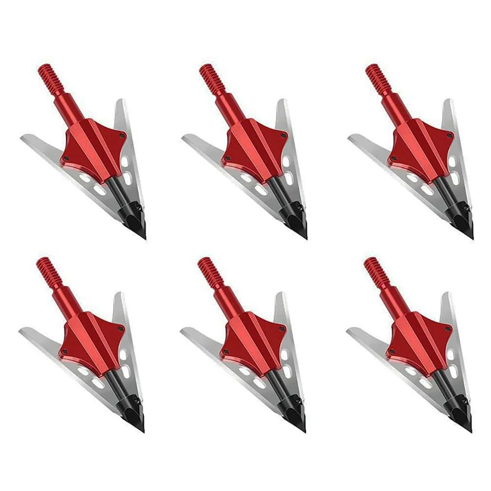 AU44-Best-Seller 6 Pcs Hunting Broadheads 2 Spring Slide Blade para besta mecânica - Image 1
