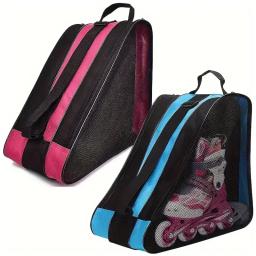 1/2 pçs portátil patins saco de patinação no gelo grande respirável crianças patins inline saco de armazenamento patins sapatos de patinação saco - Image 1